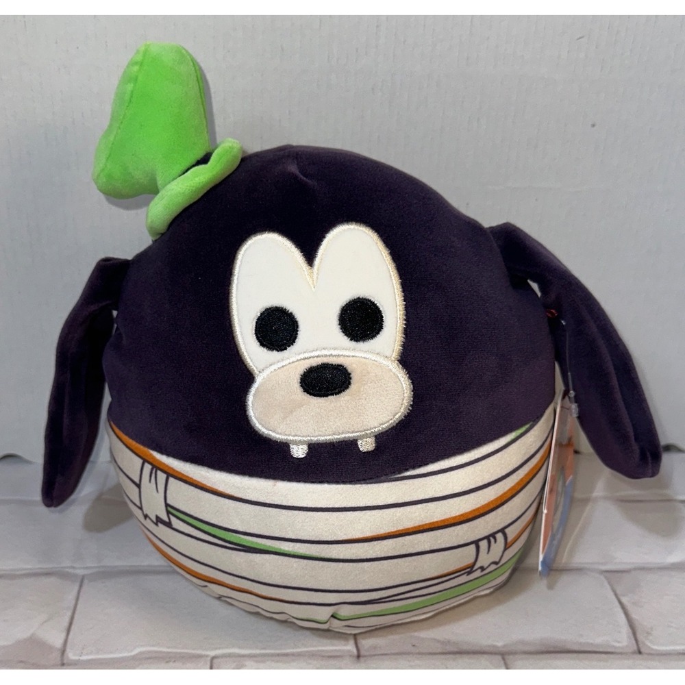 Squishmallows Disney Halloween Goofy Mummy Plush 8 Inch Purple Green New NWT